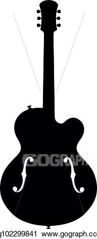 clipart guitar jazz guitar