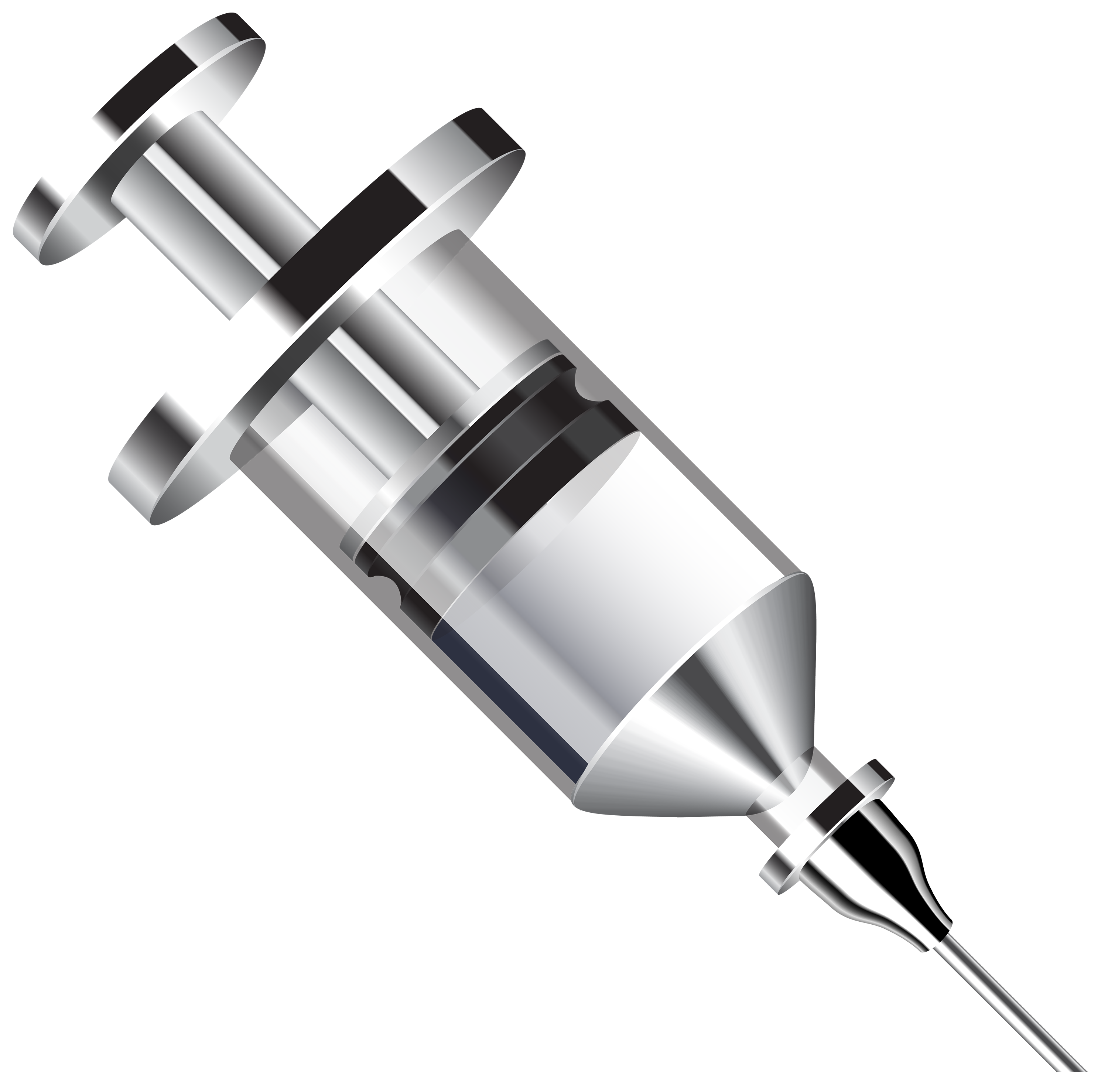 Vaccine clipart injector. Metal syringe png best