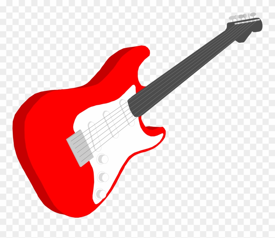 Clipart guitar musical instrument. Bass cartoon electric 
