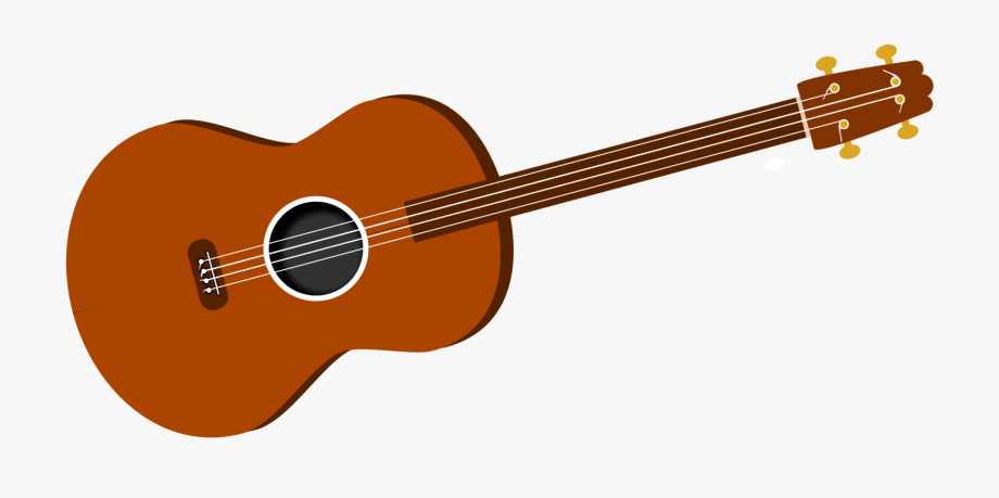 Ukulele black and white. Clipart guitar musical instrument