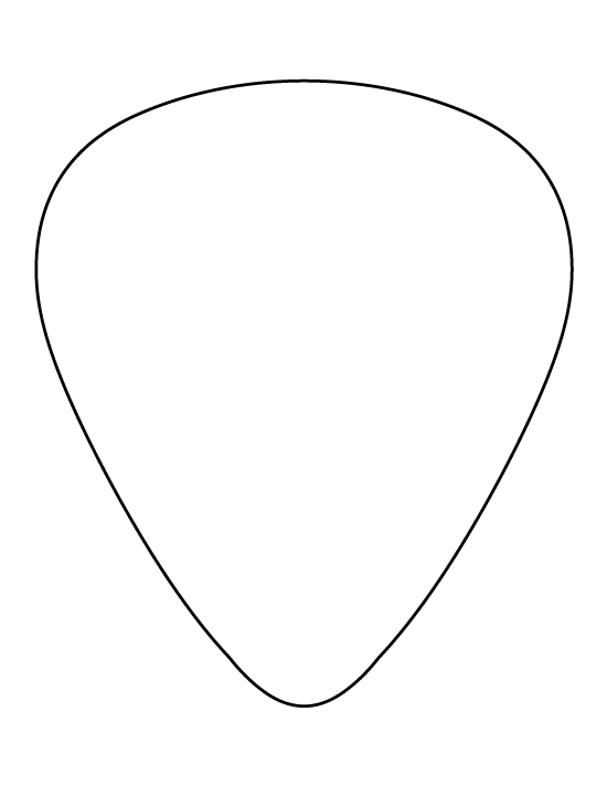 Corn clipart outline. Guitar pick pattern use