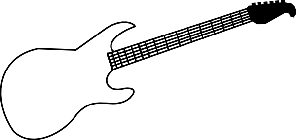 clipart guitar outline