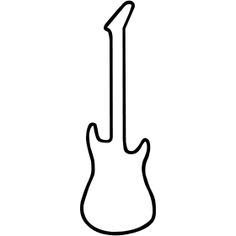 clipart guitar outline