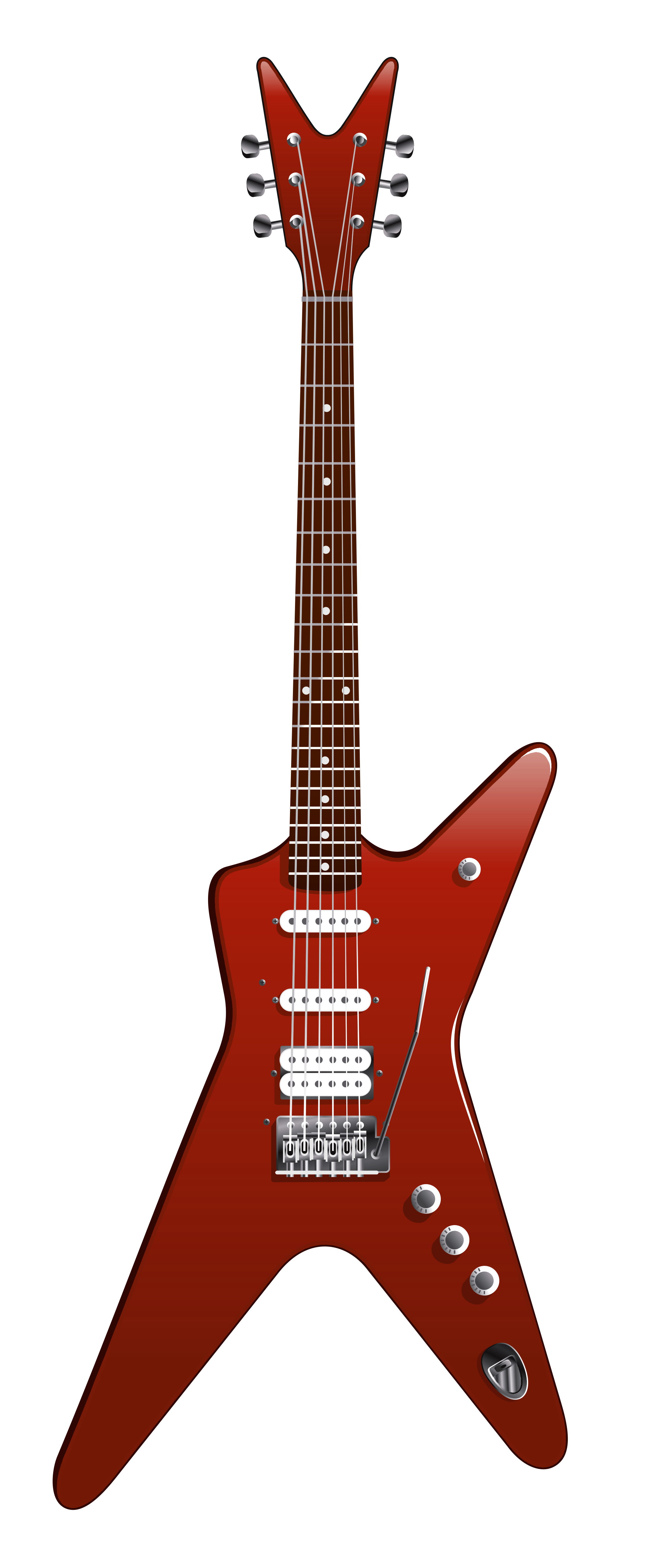 clipart guitar red guitar