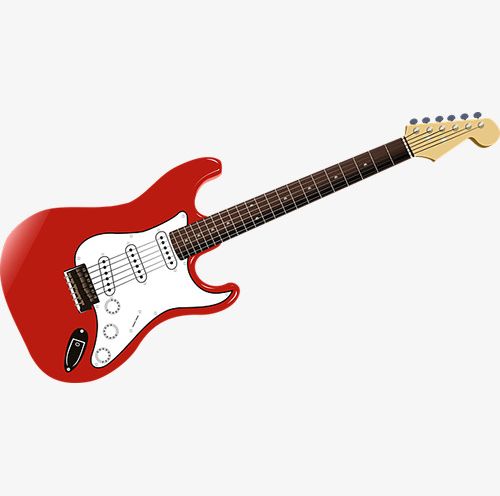 clipart guitar red guitar