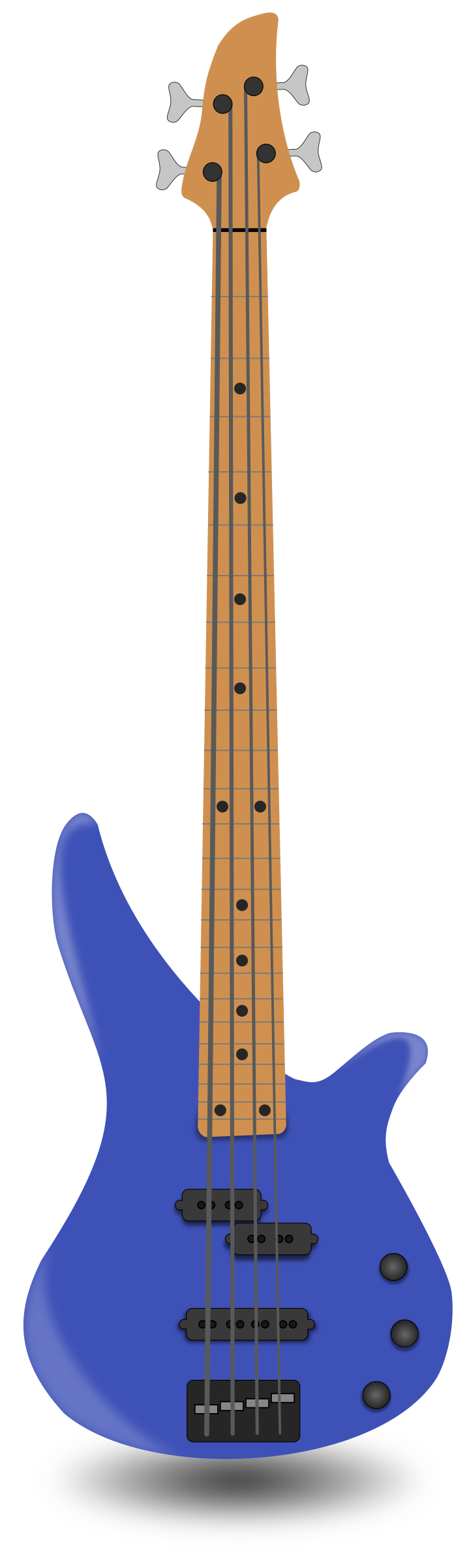 Bass strings big image. Clipart guitar simple