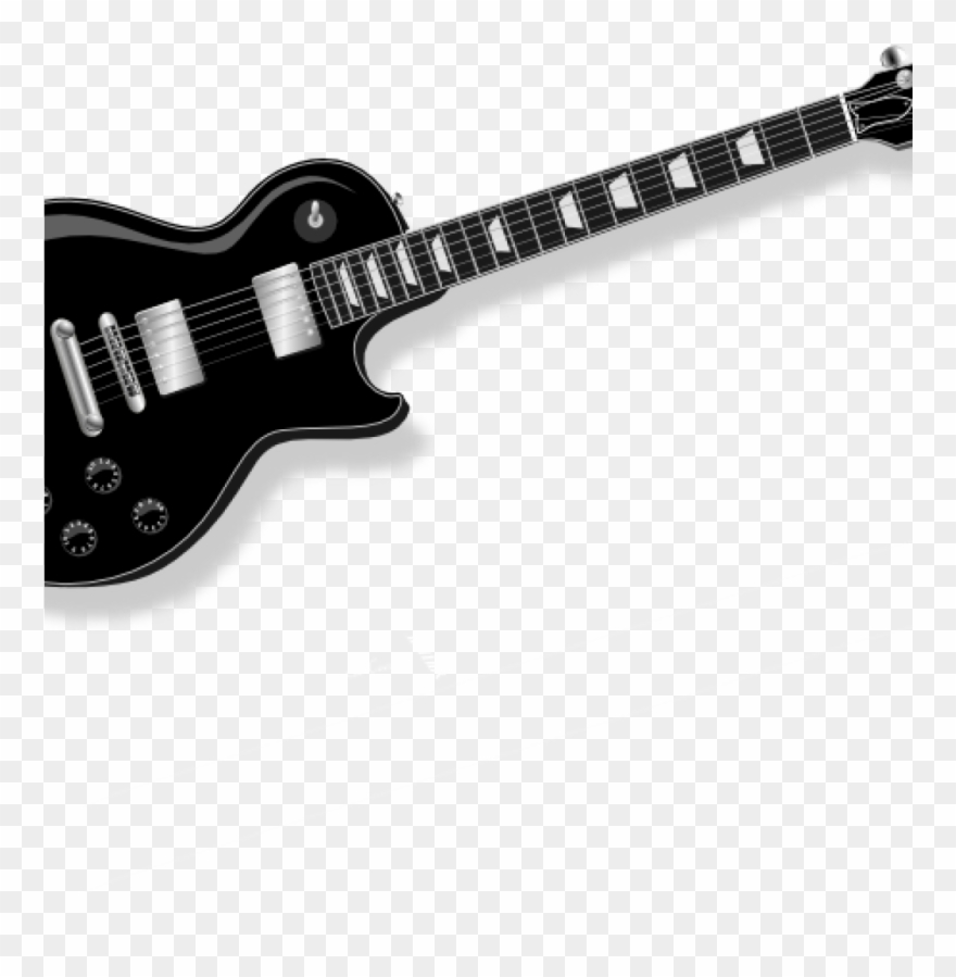 Free black clip art. Guitar clipart vector