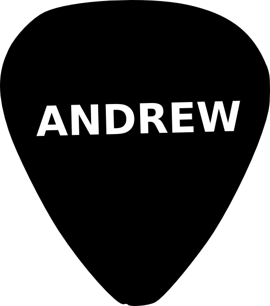Clipart guitar vector. Pick andrew black and