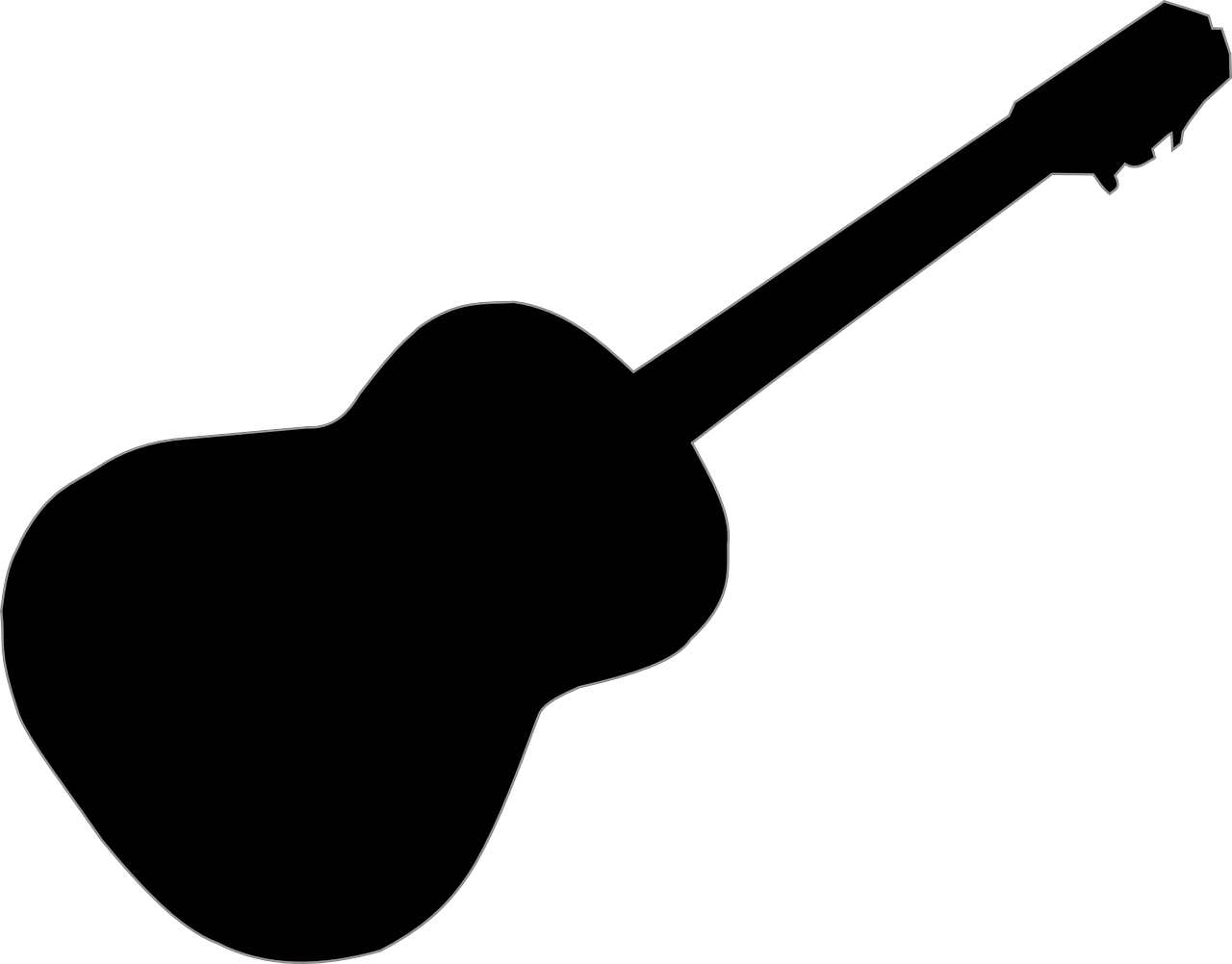 Clipart guitar vector. Imagen gratis en pixabay