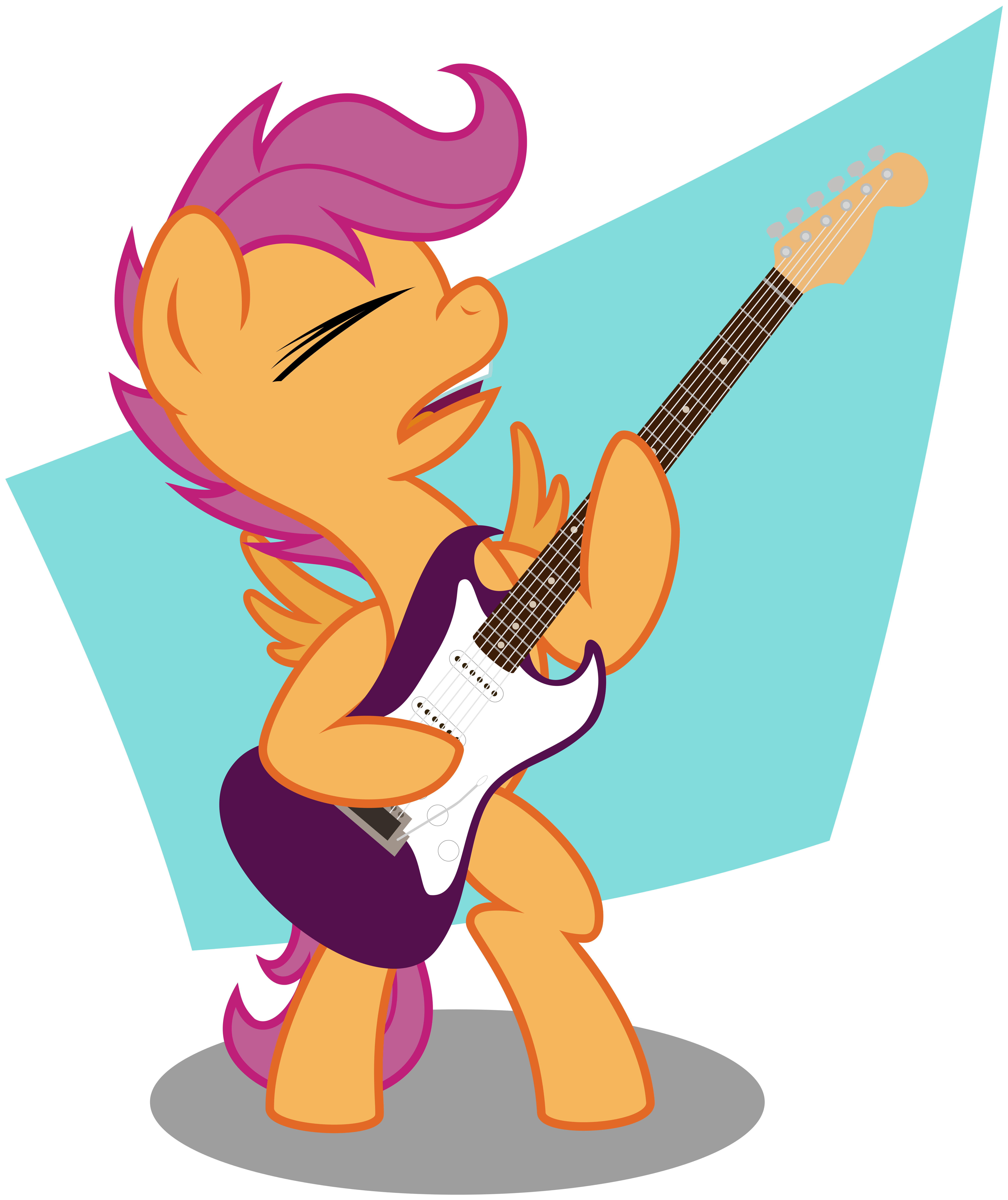 clipart guitar winged