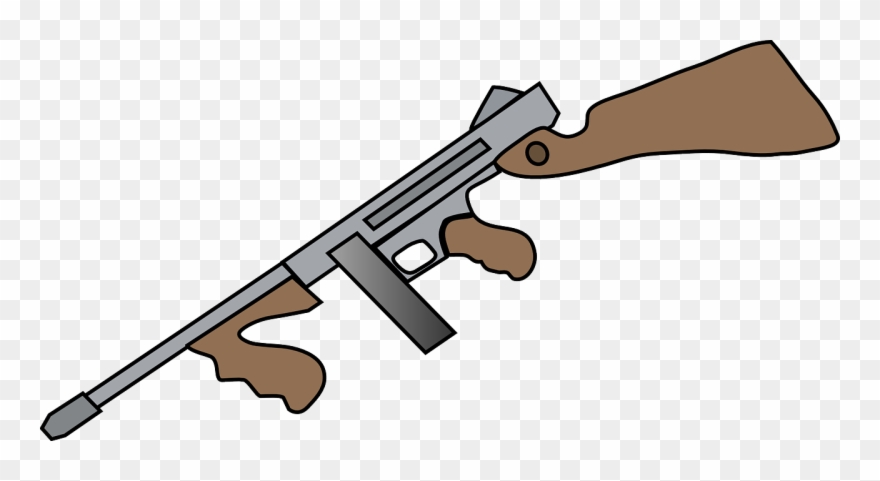 gun clipart submachine gun