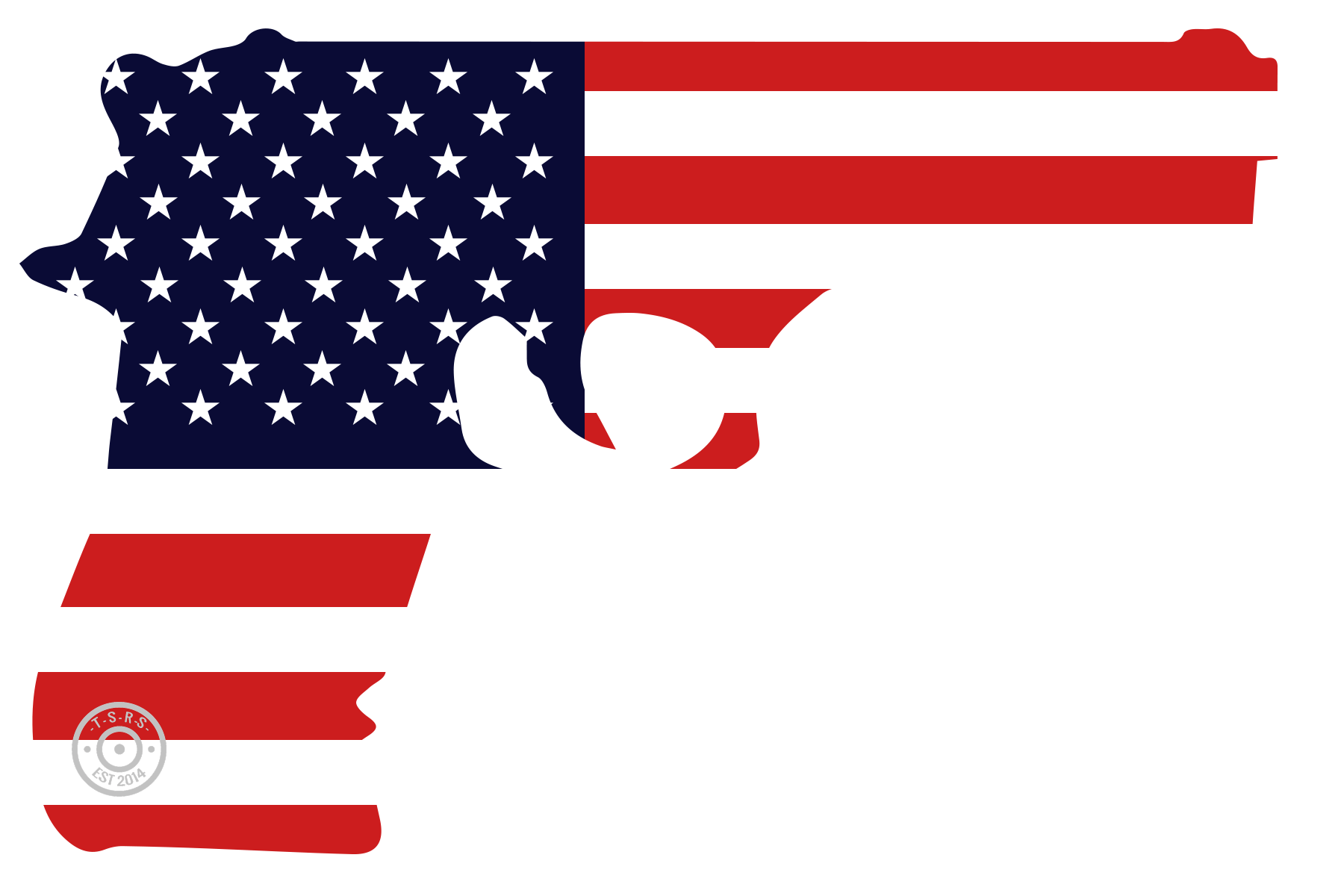 guns clipart american flag