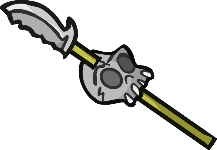 clipart skull sword