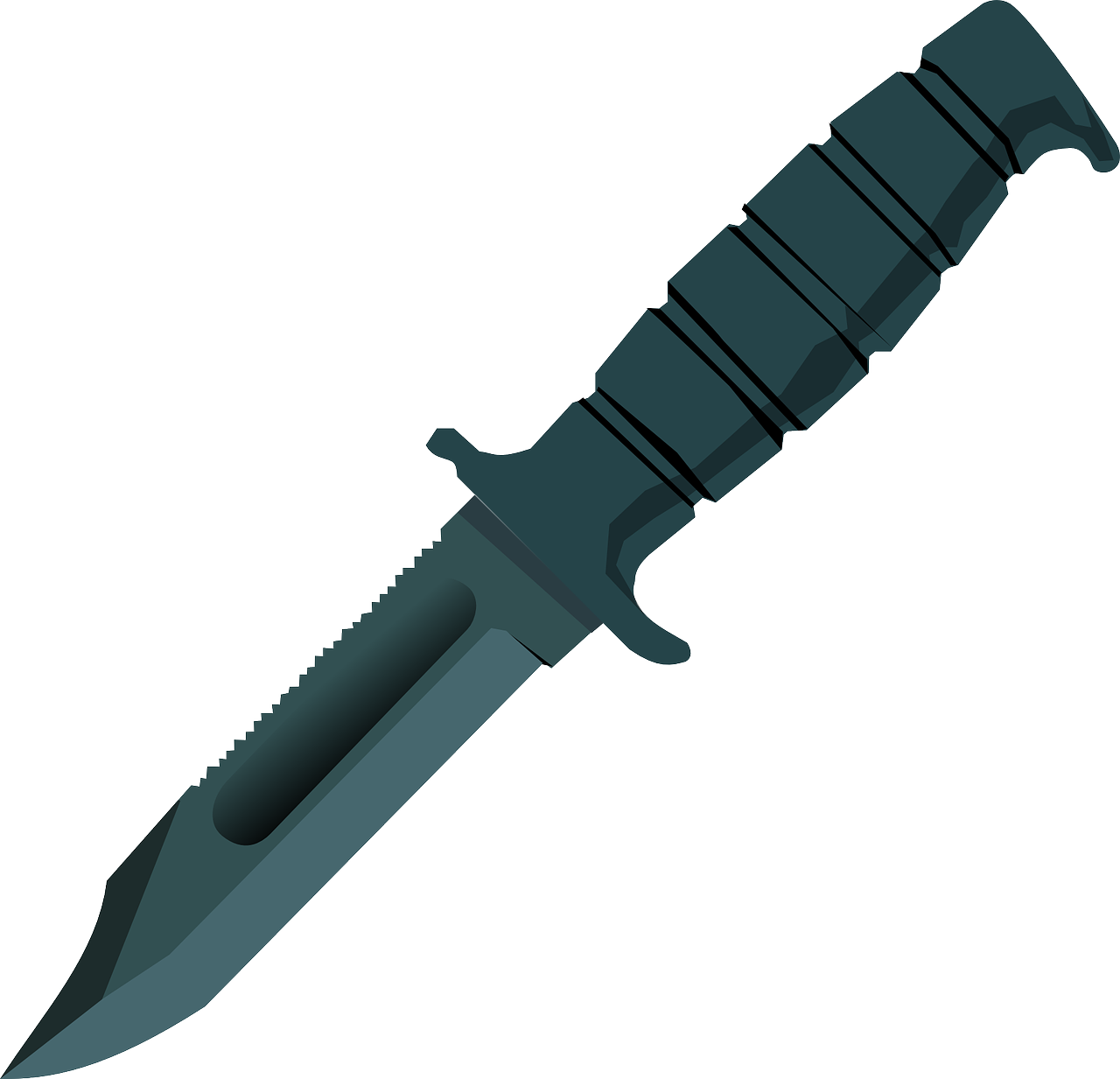 clipart gun knife