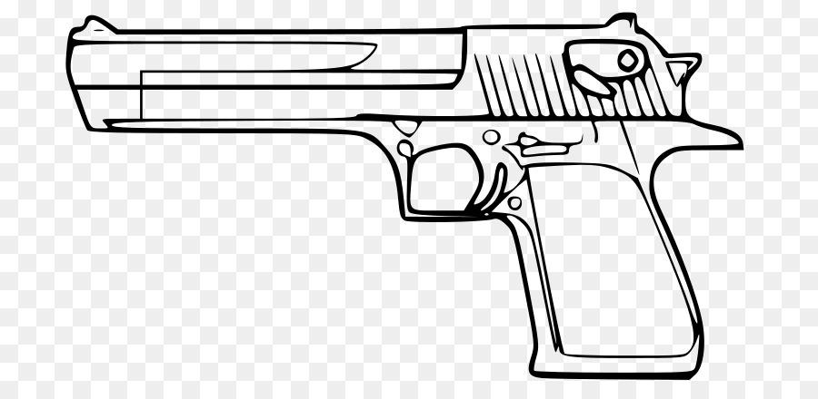 pistol clipart line art