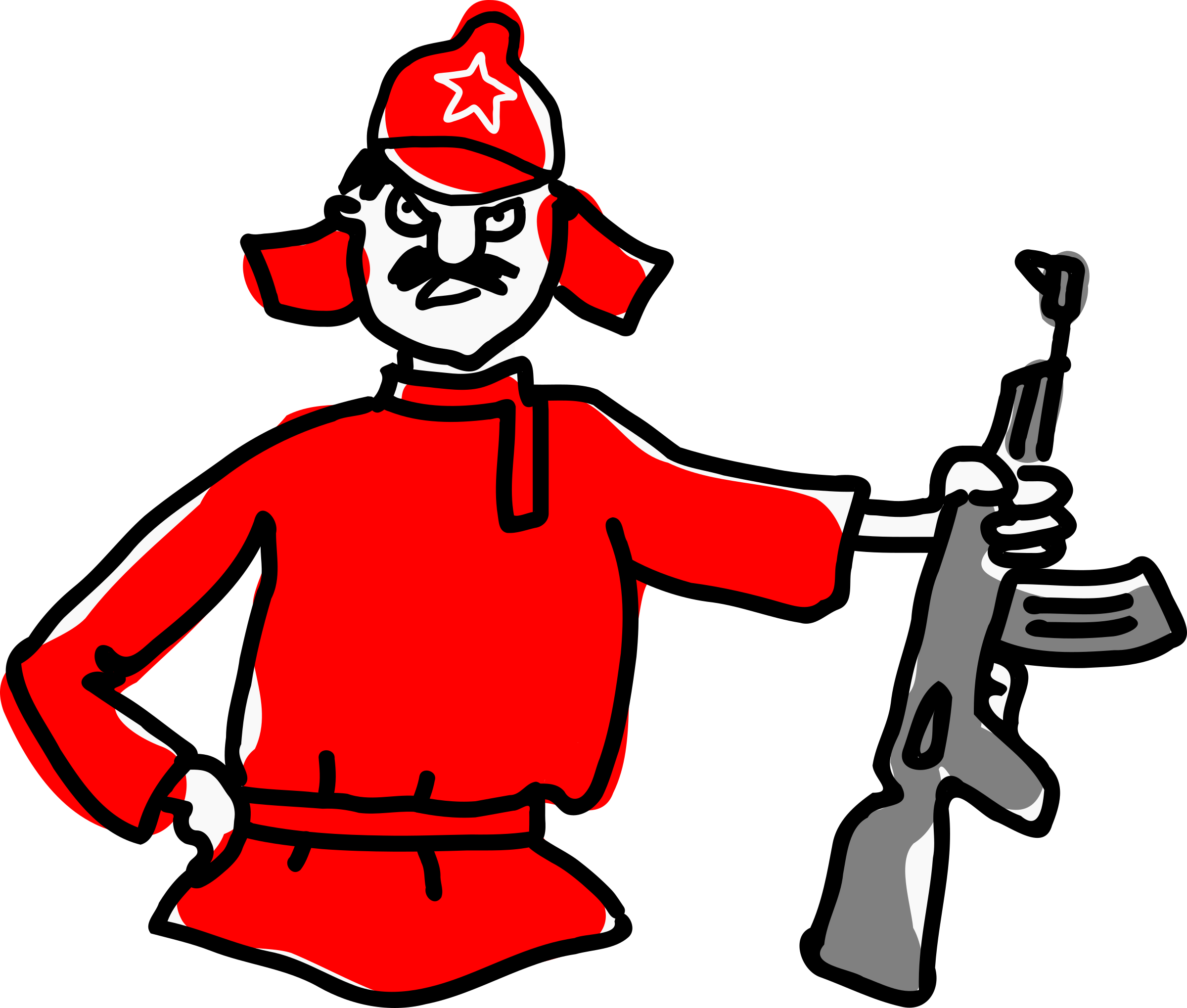 guns clipart red