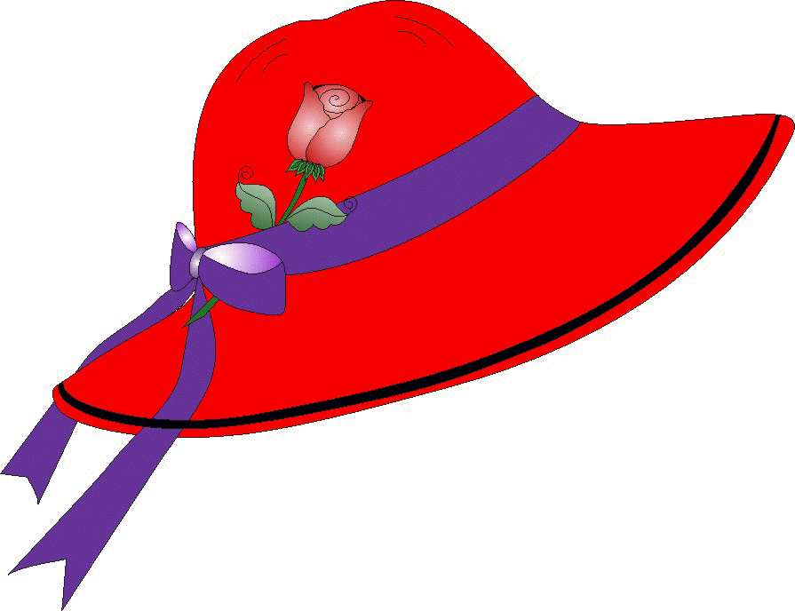 Lady clipart hat. The red society rhs