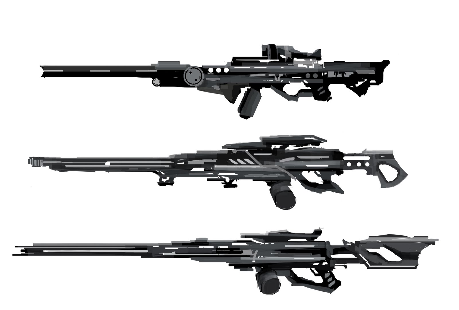 Gun clipart sci fi. Sniper rifle clip art