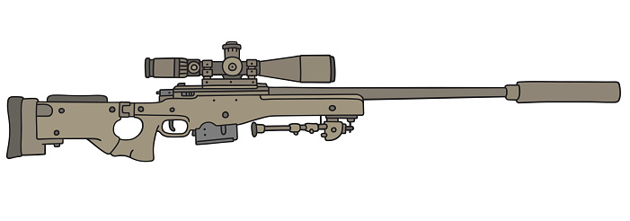 clipart gun sniper