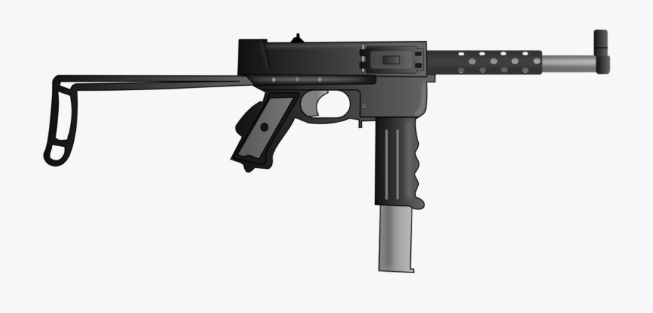 clipart gun submachine gun