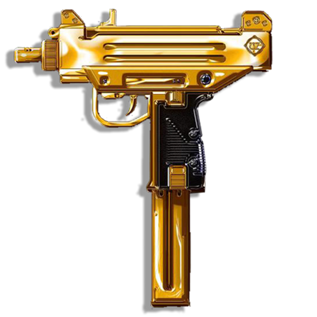 Weapon png. Mini Uzi золотой. Пистолет-пулемет УЗИ. Золотое оружие. Золотой пистолет.