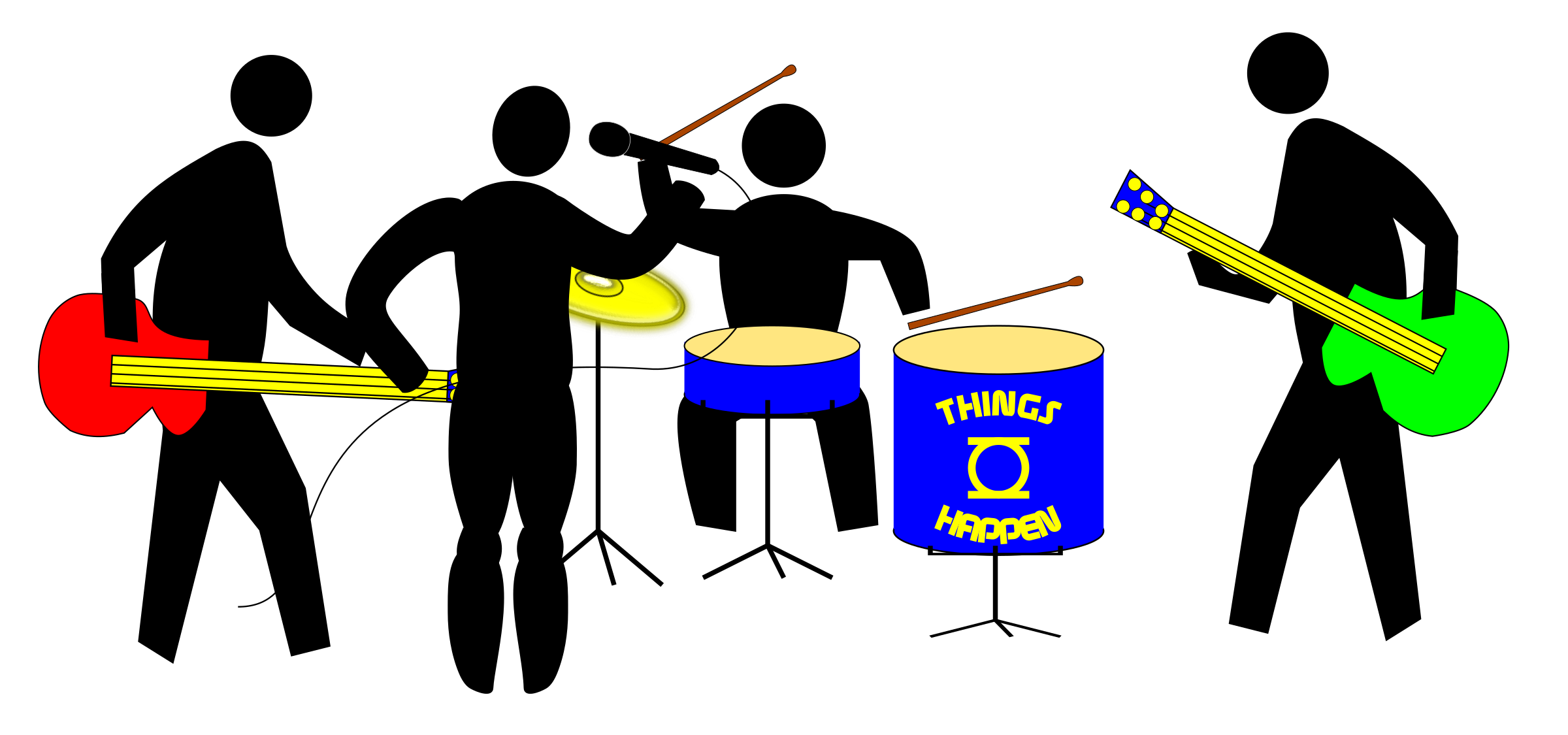 instruments clipart marching band