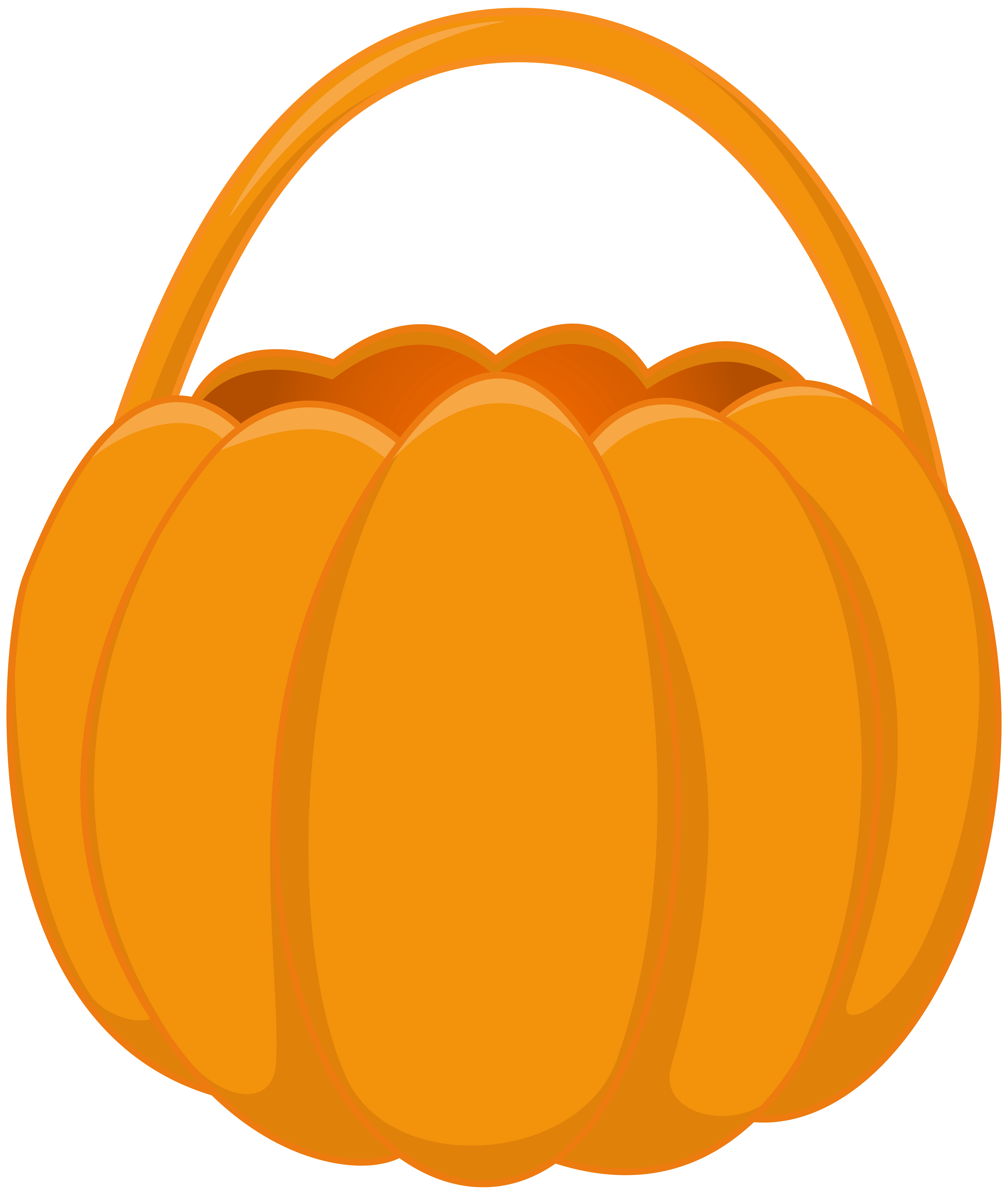 pumpkin clipart basket