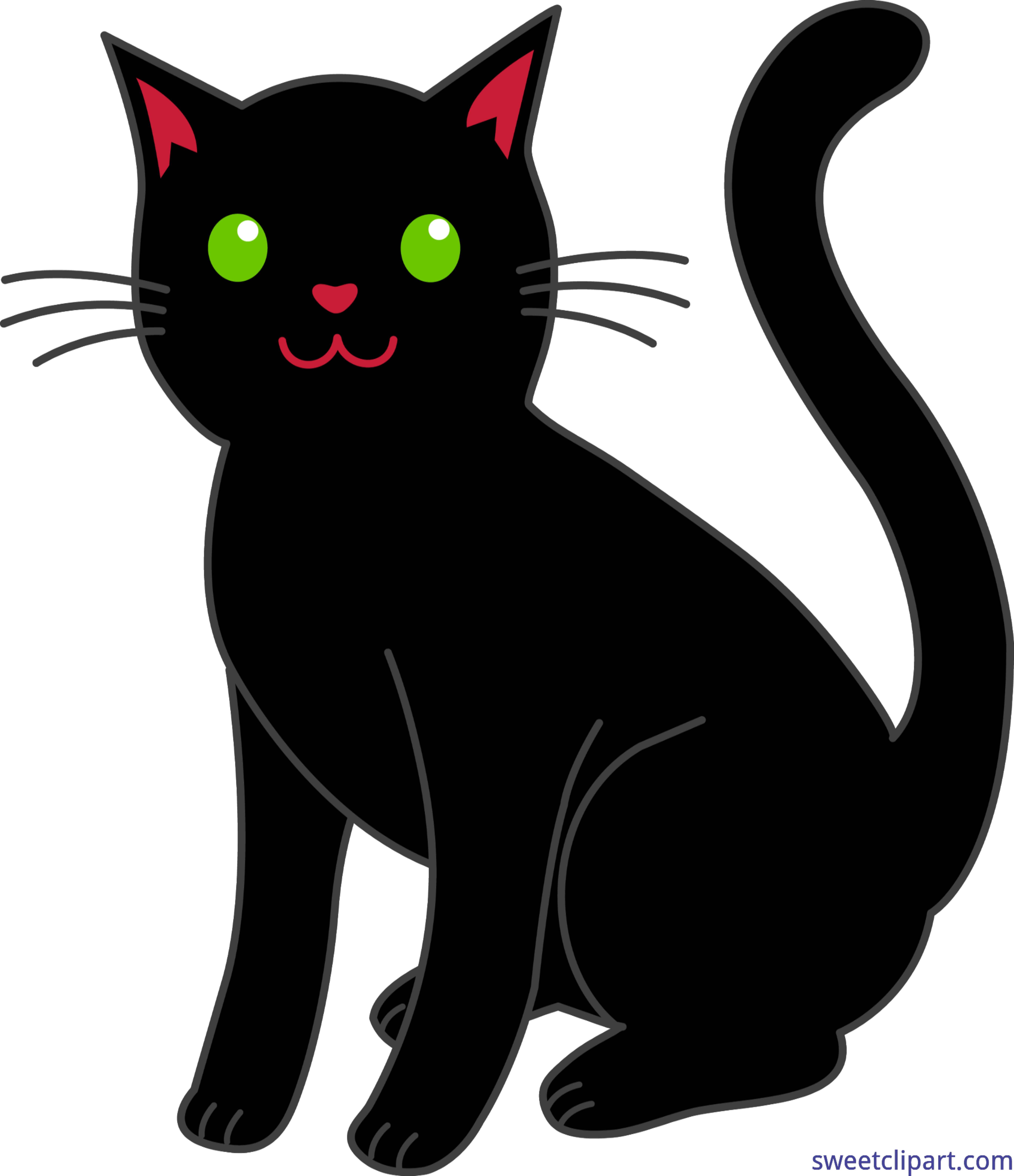 clipart halloween black cat