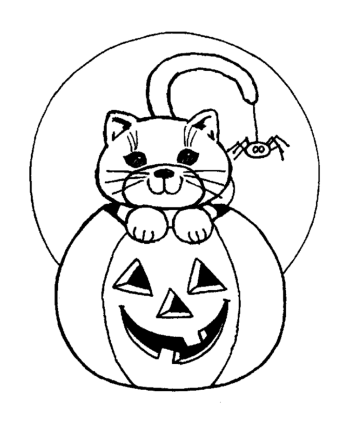 clipart halloween coloring page