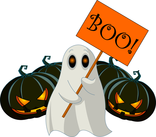 words clipart halloween