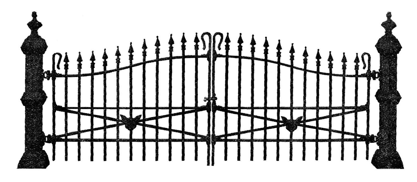 gate clipart scary