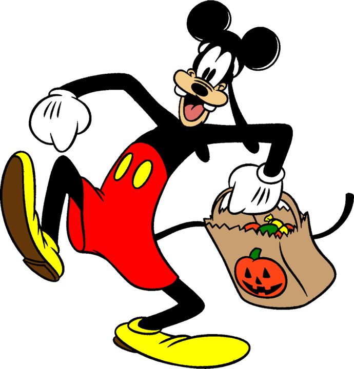 Clipart halloween goofy. Disney s character mickey