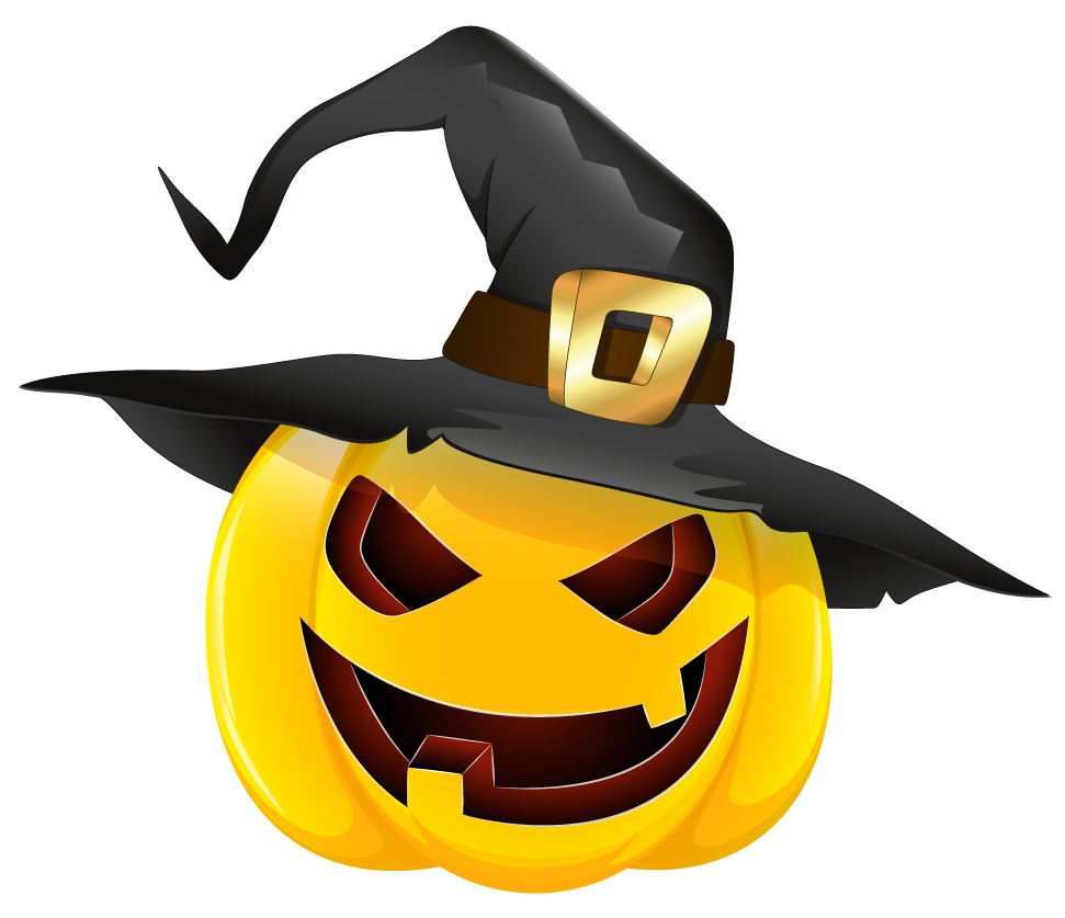 Halloween clipart hat. Pumpkin png black 