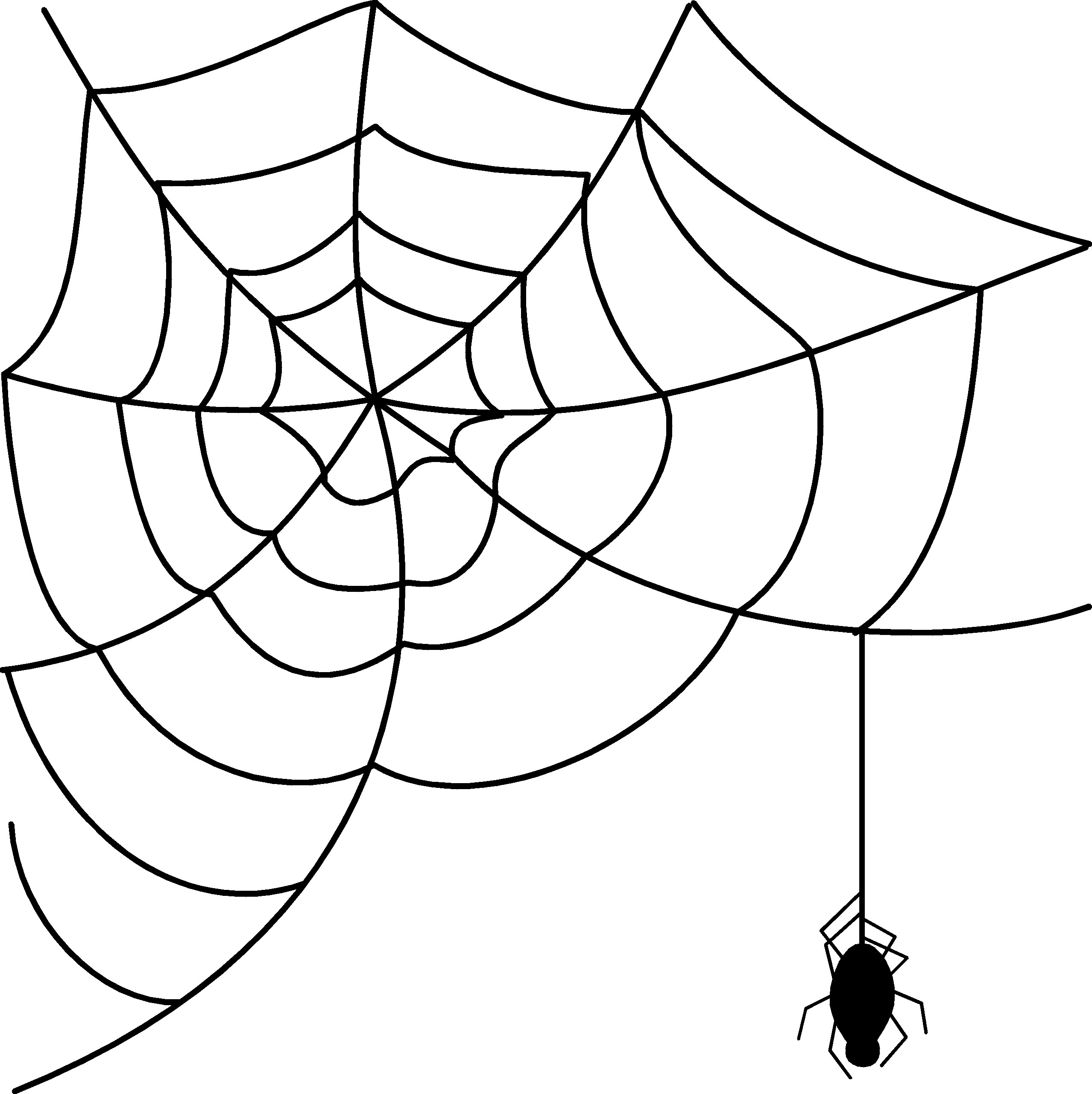 Spiderweb clipart vector. Halloween spider web free
