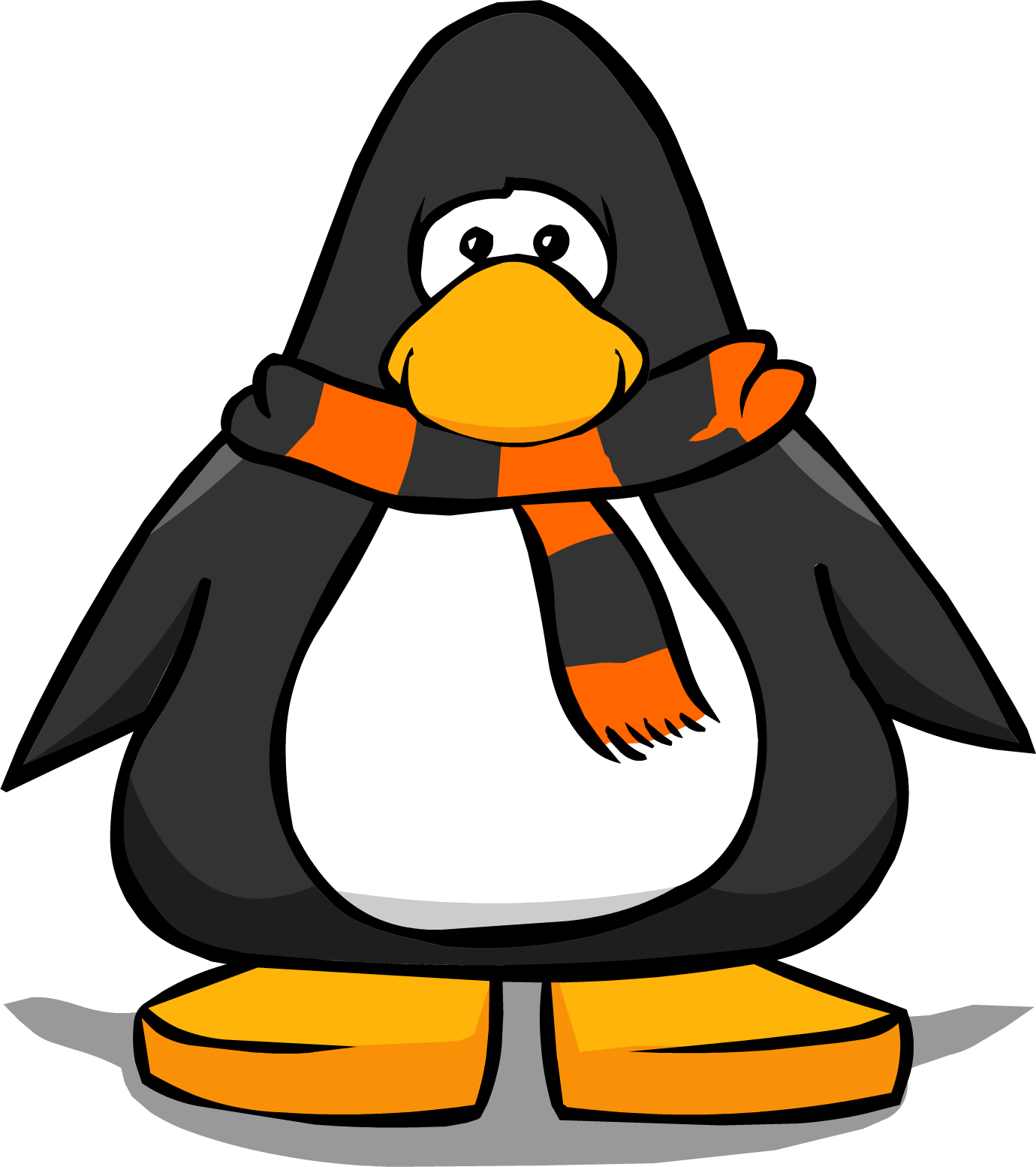 Clipart penguin halloween. Image scarf pc png