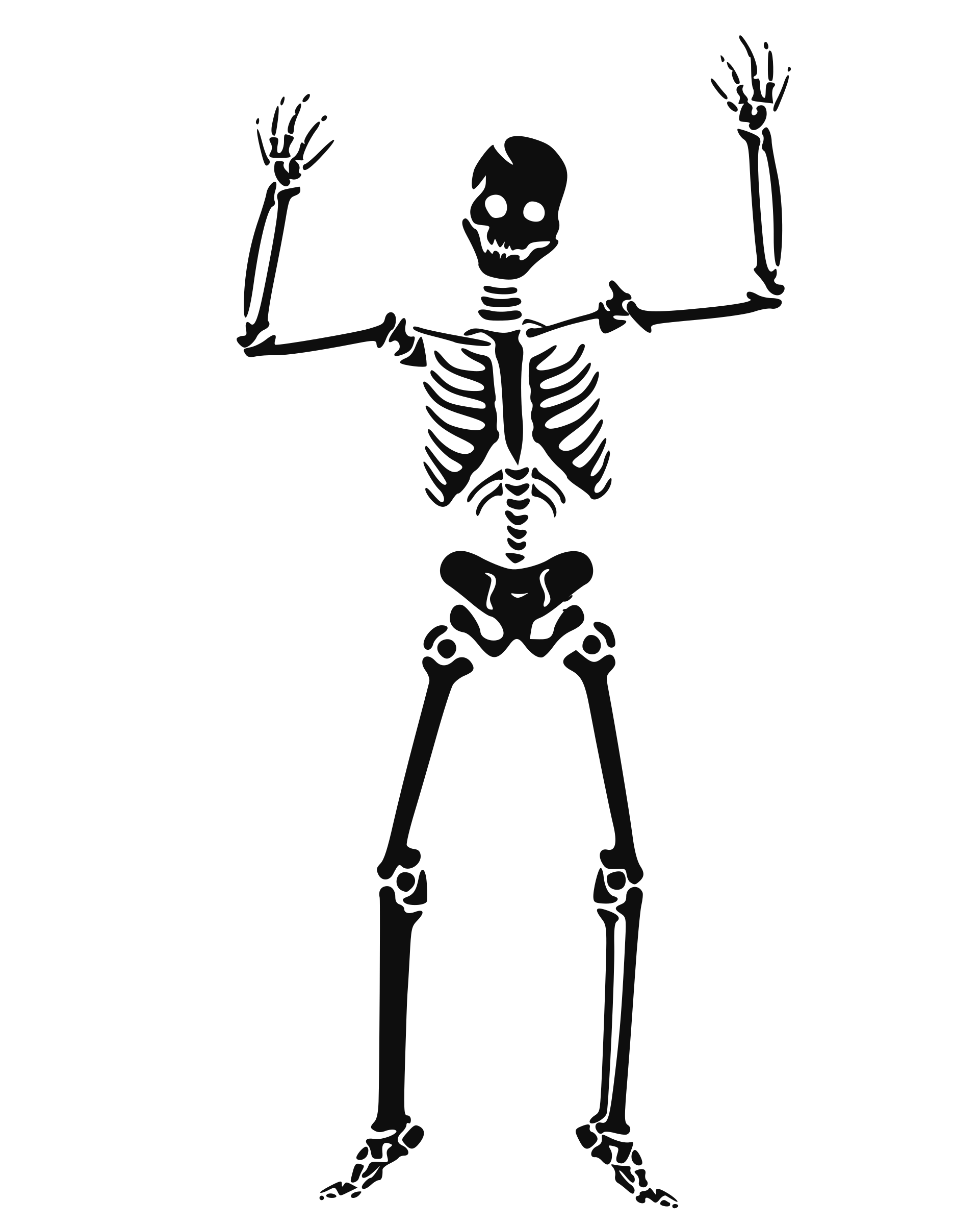 Big image png. Halloween clipart skeleton