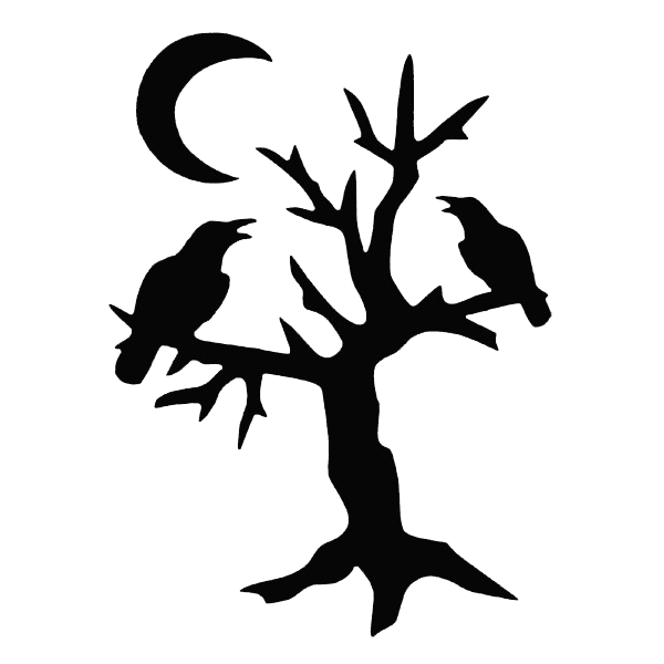 crow clipart tree clipart