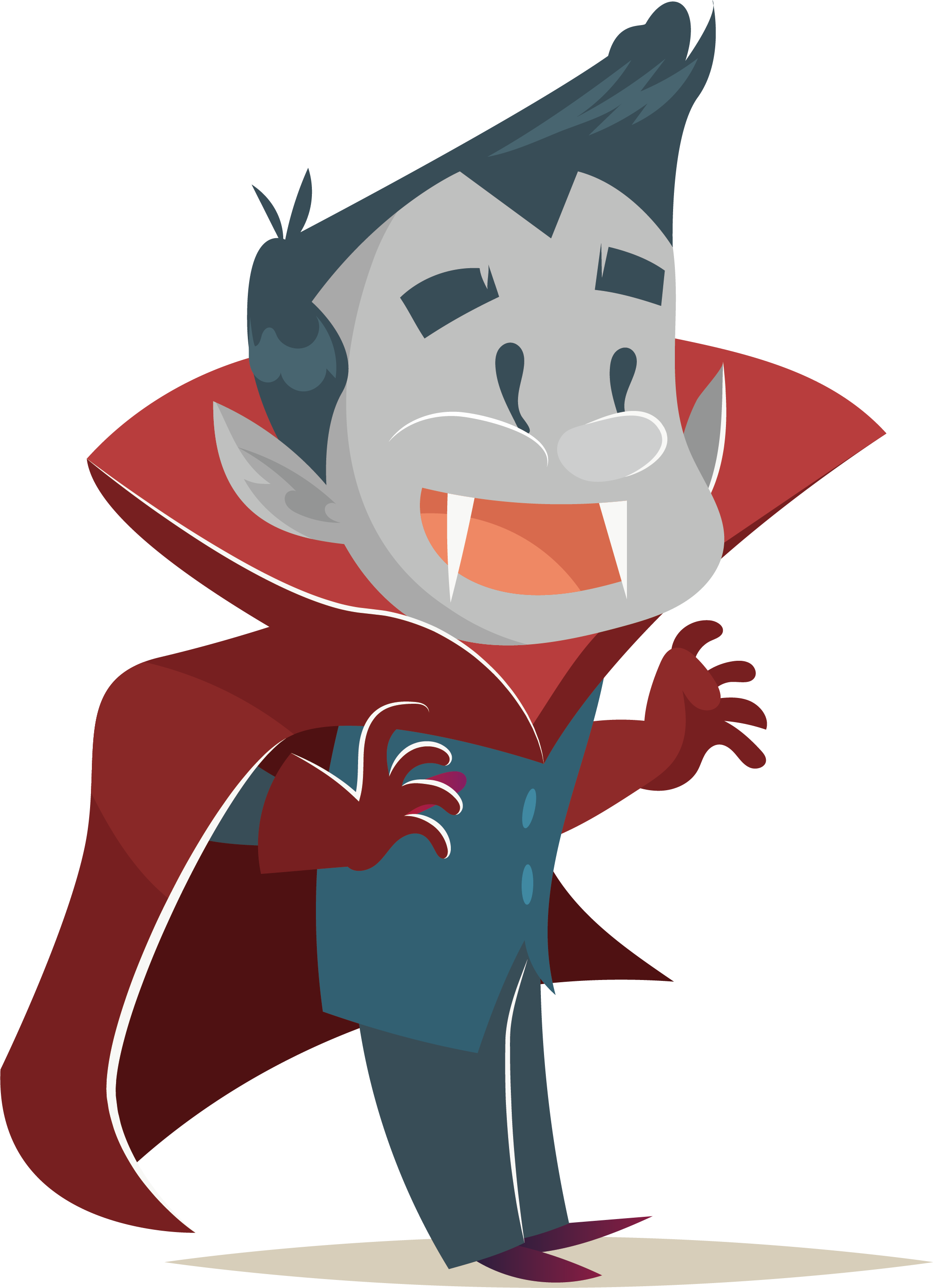 Clipart halloween vampire. Cartoon animation illustration happy