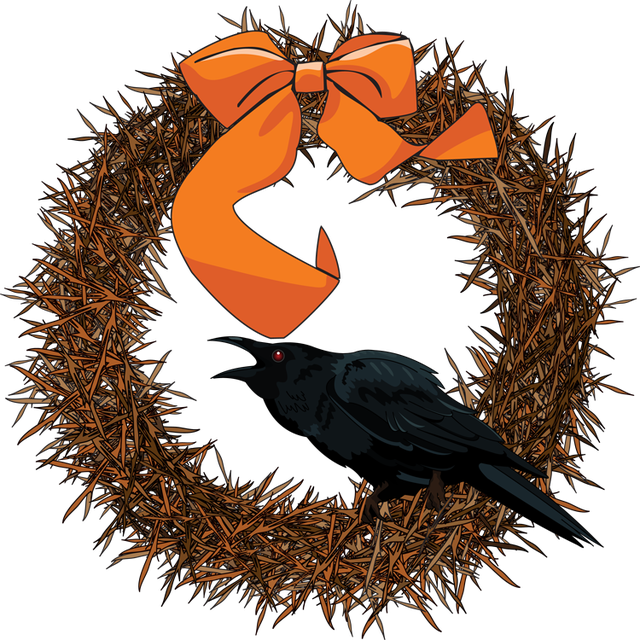 clipart halloween wreath