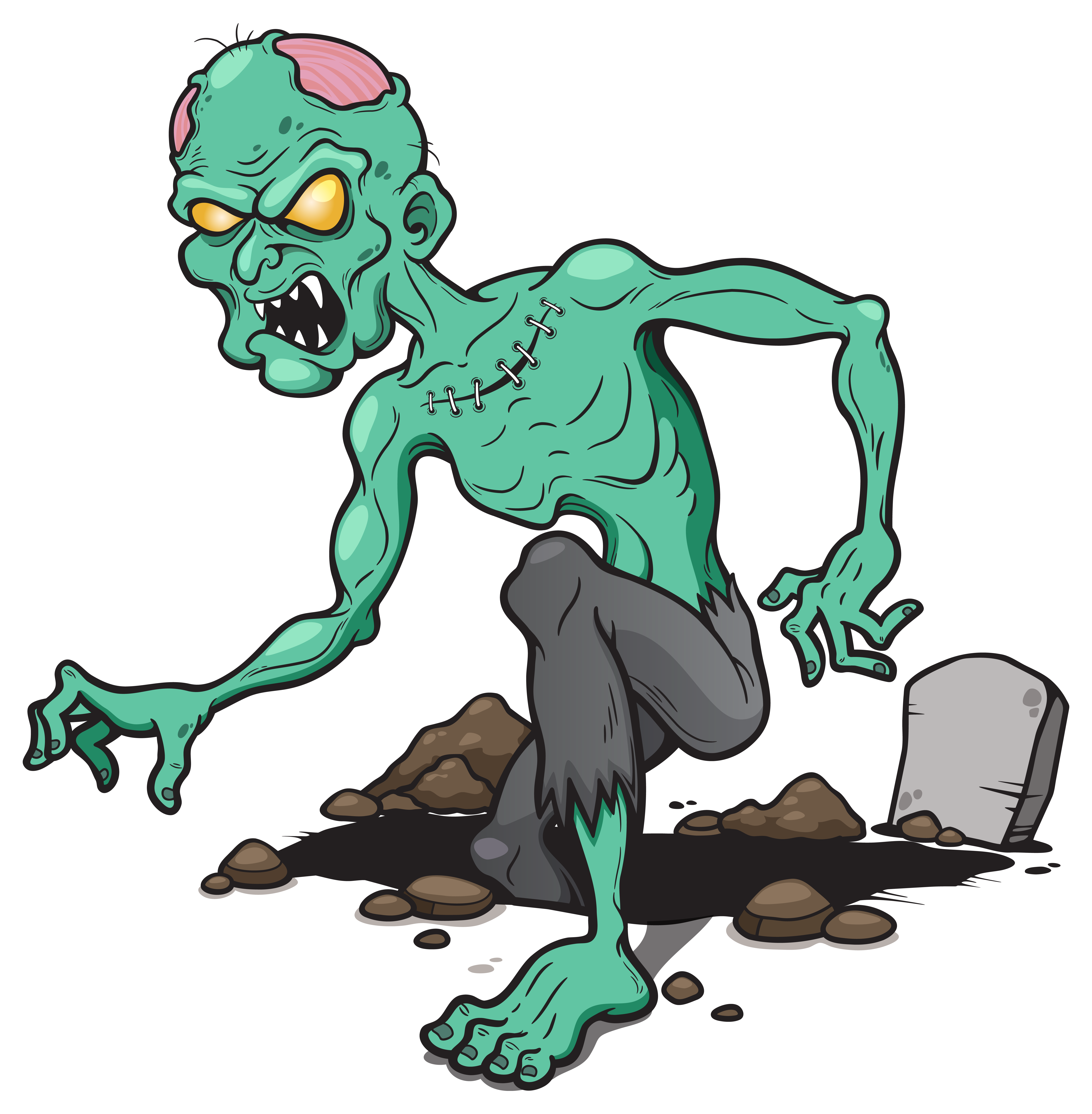 Zombie clipart grave. Png clip art image
