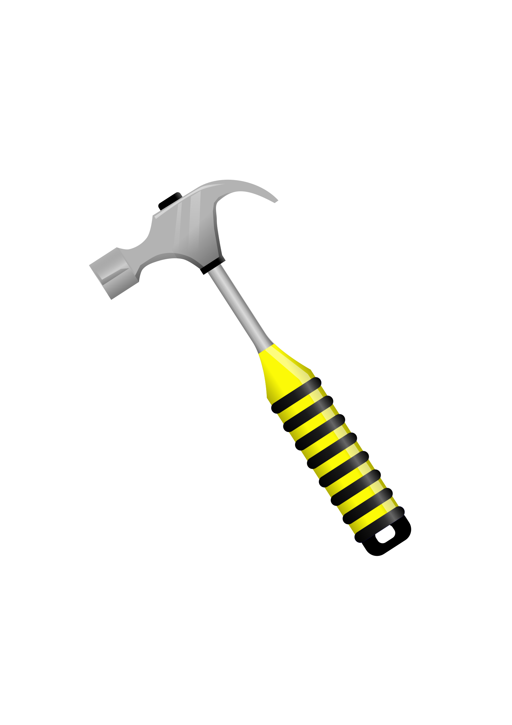 hammer clipart yellow hammer
