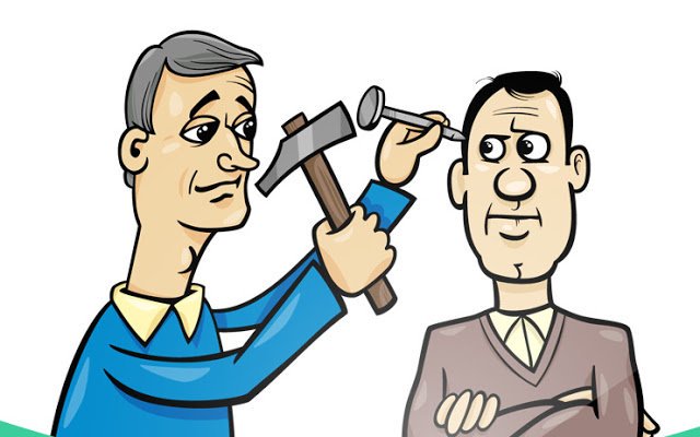 Clipart hammer hit the nail on head. Cultural communication to 