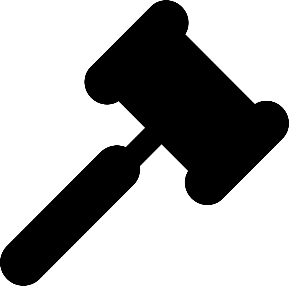 Clipart hammer law. Silhouette at getdrawings com