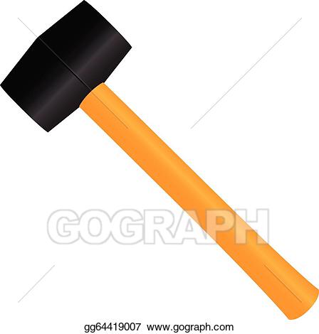 clipart hammer orange