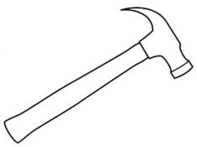 clipart hammer page