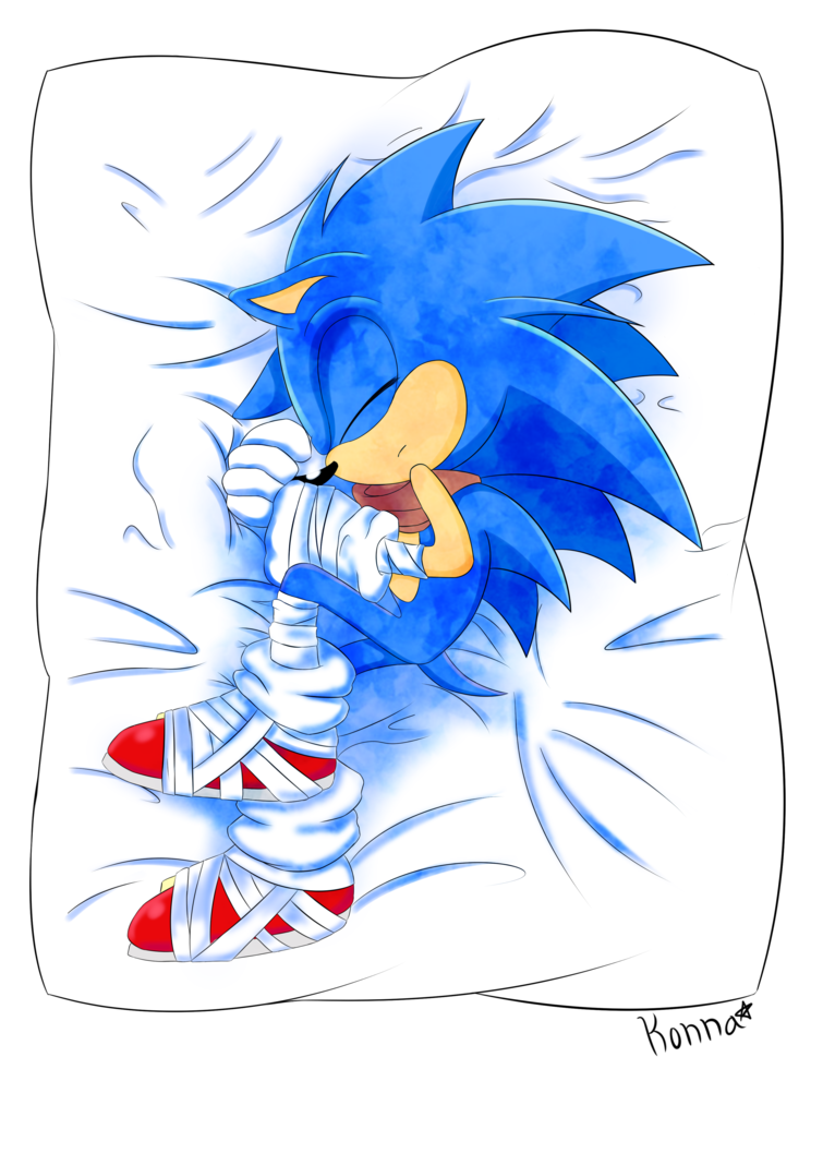 Clipart hammer pillow. Sonic body by konkonna
