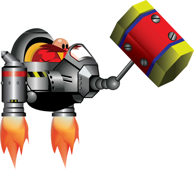 Badniks bosses art sonic. Clipart hammer prototype