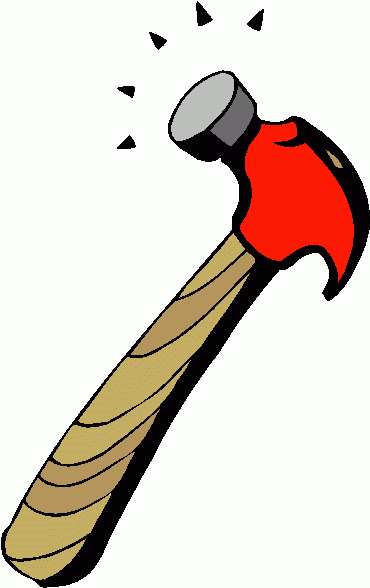 clipart hammer red hammer