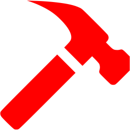 clipart hammer red hammer