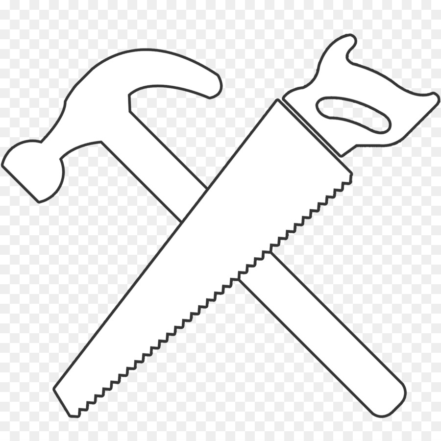Station . Clipart hammer saw